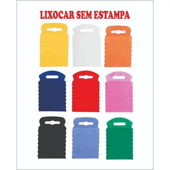100 Peças Lisa Sem Estampa Sacolinha para Lixo de Carro TNT , Lava rápido, Lava Car, Lava Jato, Estética Automotiva, Lavação