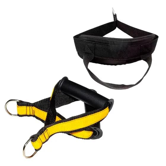 Kit Puxador Estribo Crucifixo Manopla Pegada Com Tornozeleira Polia Baixa Puxador Glúteo Crossover