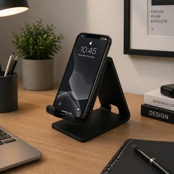 Porta Celular Suporte Carregador Apoio de Celular em Termoplastico Impresso 3D