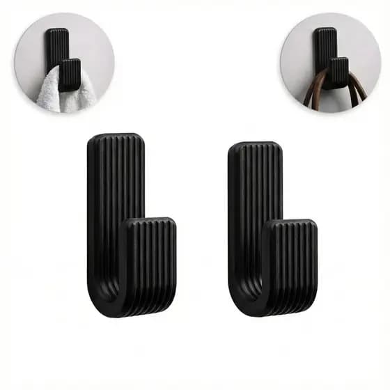 Gancho e Suporte Para Toalhas Bolsas e Roupas Kit Com Até 3 Ganchos Para Banheiro Sala Suporte Resistente