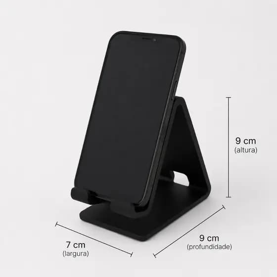 Porta Celular Apoio de Mesa Para Celulares em PLA Resistente Organizador de Mesa Porta Celular