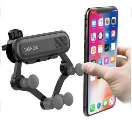 Suporte Veicular Celular Gravidade | Suporte para Carro Universal Painel Ar Condicionado Uber iPhone Samsung Xiaom