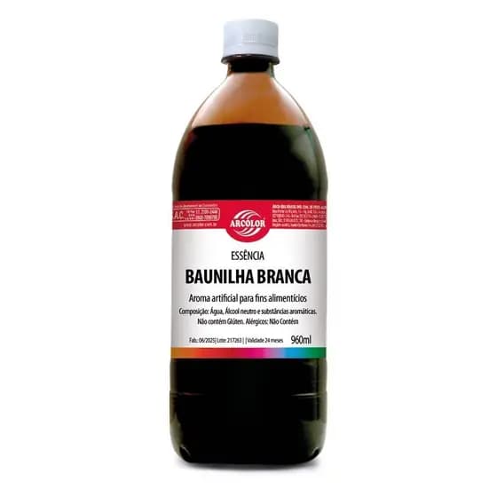 Essência 960ml - Arcolor Baunilha Branca