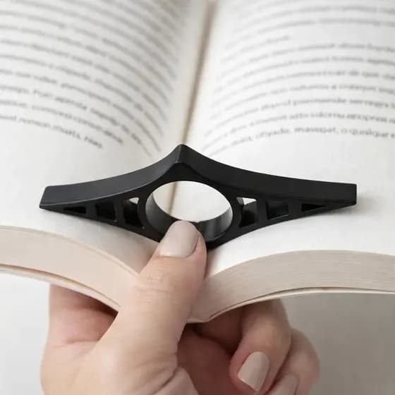 Suporte de Dedo para Livro Abrir Páginas com Mais Conforto