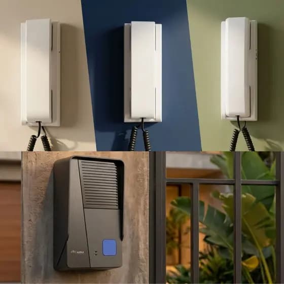 Interfone 3 Pontos HDL Porteiro Eletrônico Residencial Áudio Class