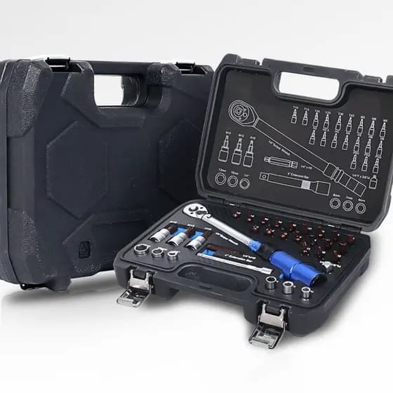 Conjunto De Chave De Torque , Unidade De 1/4 " , Com Soquetes De Impacto , Ferramenta Mestre De Catraca De 72 Dentes Par