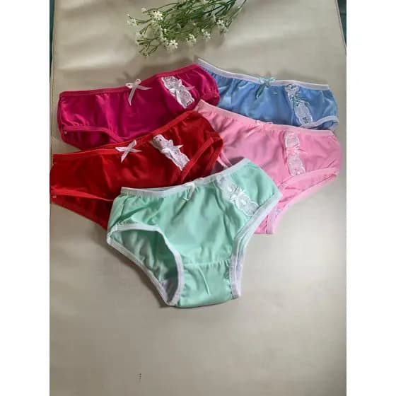 Calcinha infantil | Calcinha infantil kit 3 unidade sortidos