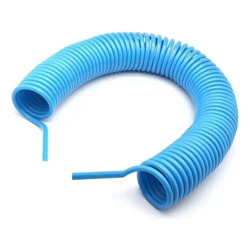 Mangueira Espiral Tubo Poliuretano Pu Azul 8mm X 5,5mm 5mts