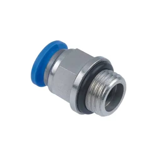 Conexão Pneumática Reta Macho Rosca 1/8 Bsp Tubo 8mm - 10pçs