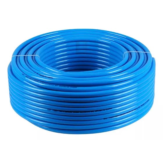 100 Mts Mangueira Tubo De Poliuretano Pu 6mm Azul Pneumática