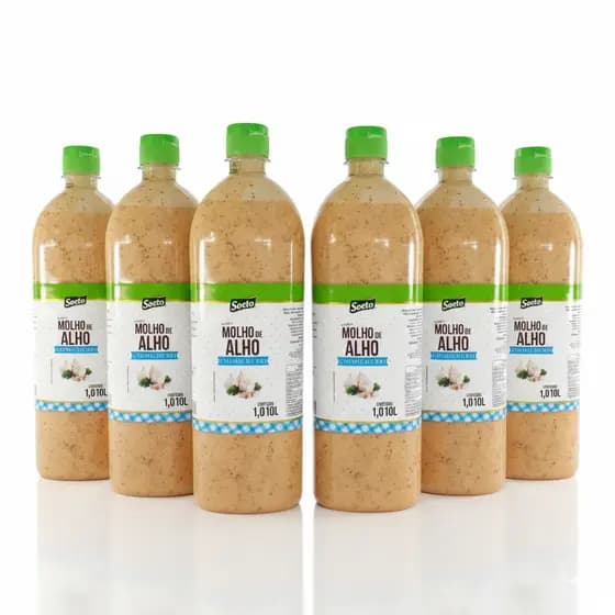 Molho De Alho Chimichurri Argentino Soeto 1 Litro Tempero Salgado Peixe Bacalhau Premium Carne