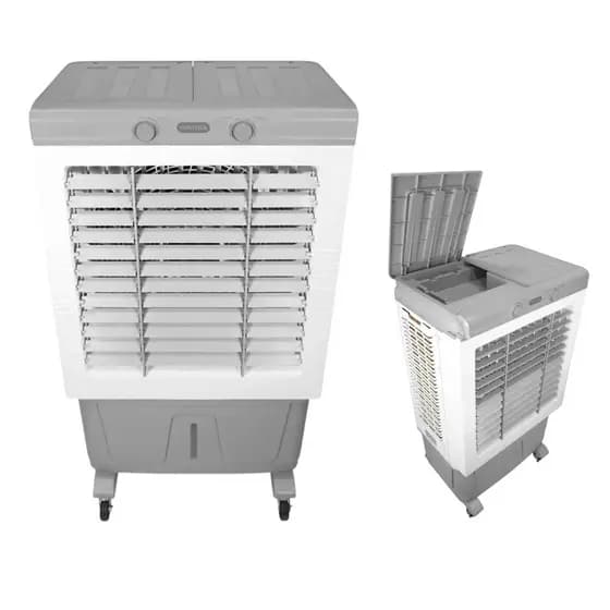 Climatizador Ventisol 125L 400W Branco Cinza Industrial Portátil Com Rodízios Reservatório Grande CL
