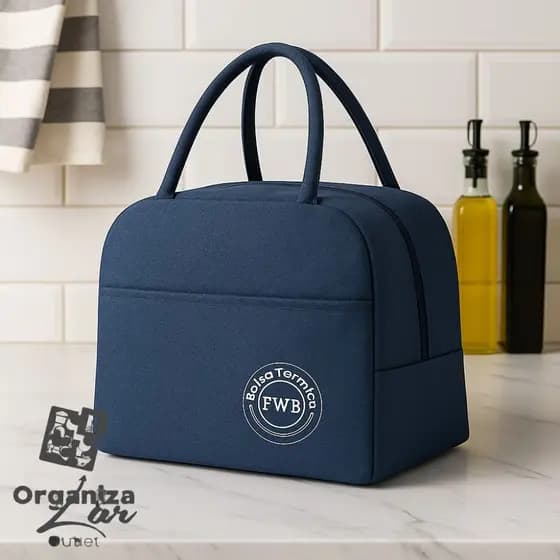 Bolsa Térmica Fitness Marmita Academia Impermeável com Zíper