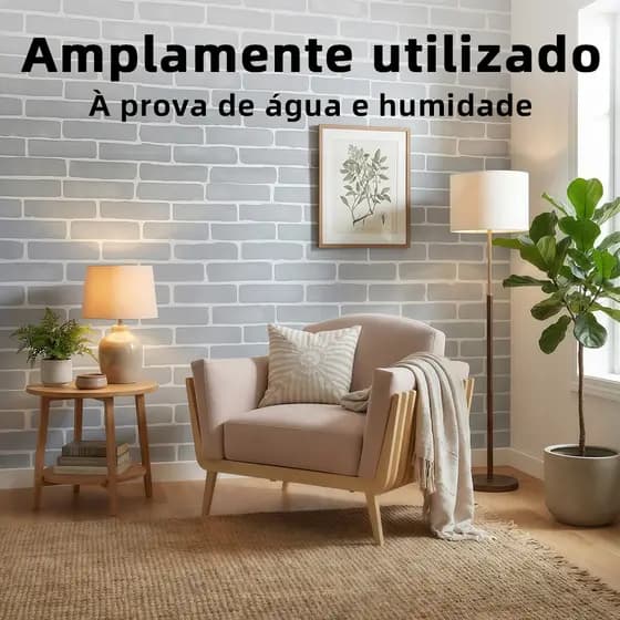 Imitação de tijolo revestido autoadesivo papel de parede adesivo fácil de instalar seguro e inodoro à prova de umidade