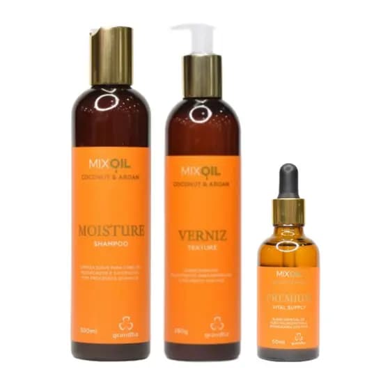 Shampoo e Condicionador + Oil Premium Mix Oil Coconut Argan
