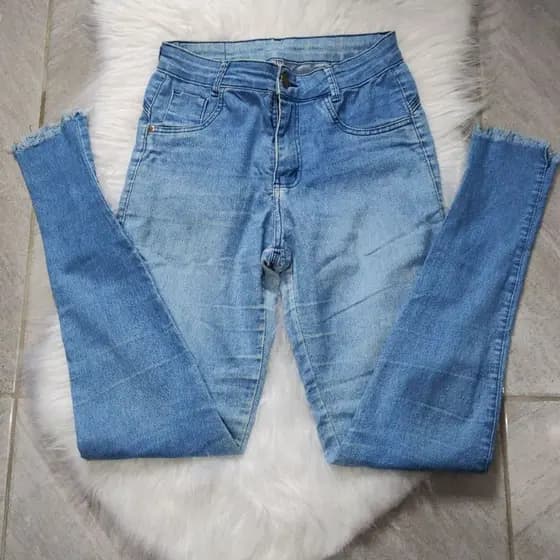 Calça Jeans Feminina Lara B Azul Claro Tam 40