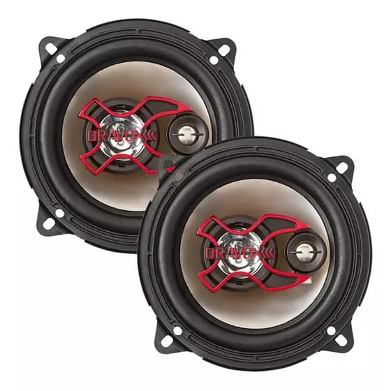 Par Alto Falante Triaxial Bravox 5 Polegadas B3x50x 100w Rms