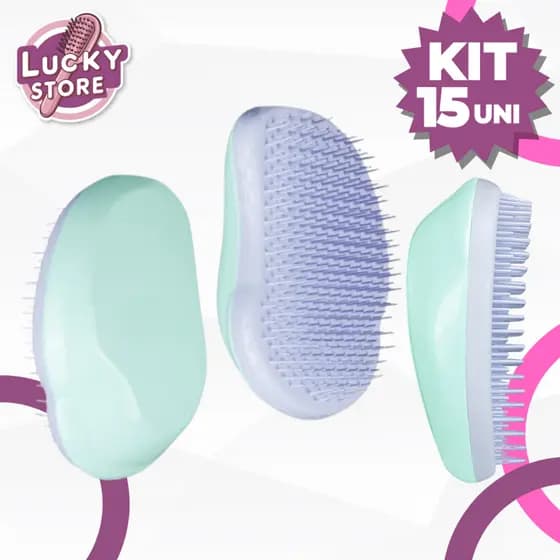 Kit Mini Escova de Cabelo Escova de Mão Para Todos os Tipos de Cabelo