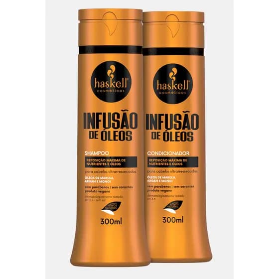 Shampoo e Condicionador 300ml Infusão de Oleos Haskell Kit