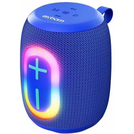 Caixa De Som Bluetooth Pendrive Fm Sd Portátil Led