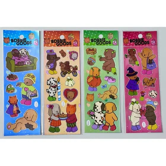 15/20/30/50 Cartelas Bob Ursinho Adesivos Infantil Stickers Personagem