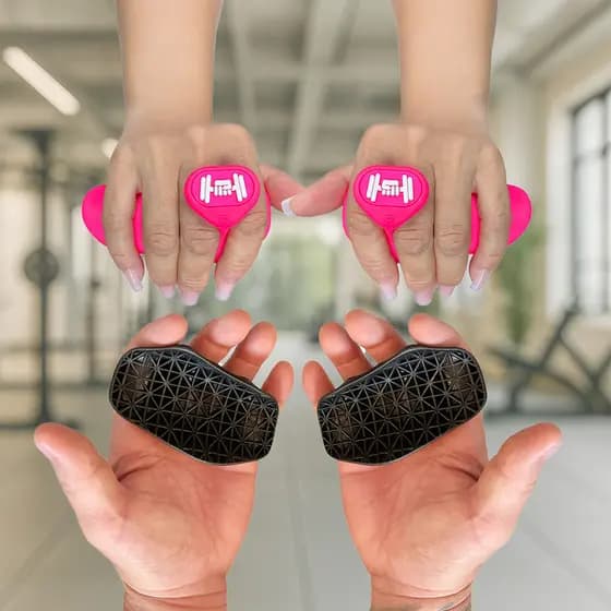 Kit Duas Luvas Abertas Entre Os Dedos Para Academia C/ Aderência Estilo Minimalista