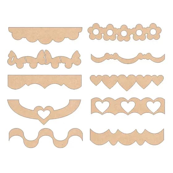 Kit 10 Réguas Barrados Para Patchwork em mdf Cru e Panos de Prato artesanato decoração enfeite dese