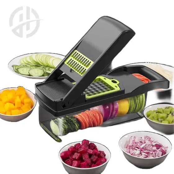 Profissional Multiuso Cozinha Slicer Aço Inox 12 em 1 Fatiador Cortador Ralador De Legumes Verduras Frutas Alimentos