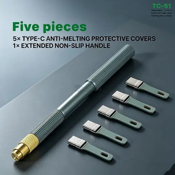 MECHANIC TC-51 Tipo-C Porta Anti-Derretimento Capa Protetora Para USB De Carregamento Doca Conector Solda 5-Em-1 Ferrame