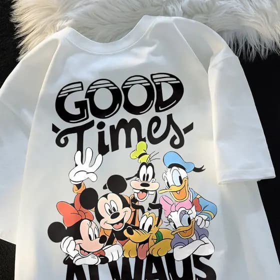 Camiseta Moda Oversized Premium Estampada 100% Algodão Desenhos Filmes Unissex Envio Imediato