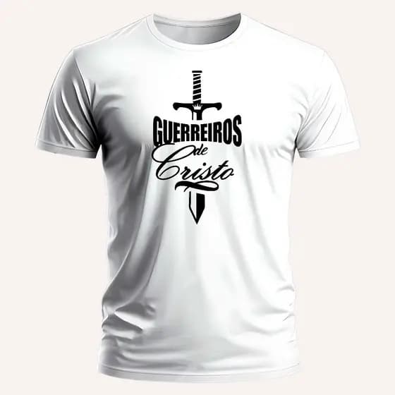 Camiseta Premium Unissex Envio Imediato Religiosa Cristã Guerreiros De Cristo Lançamento 2025