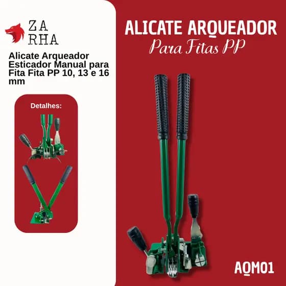 Alicate Arquear Magus AQM01 Manual para Fita PP 10, 13 e 16 mm – Estica, Sela e Corta