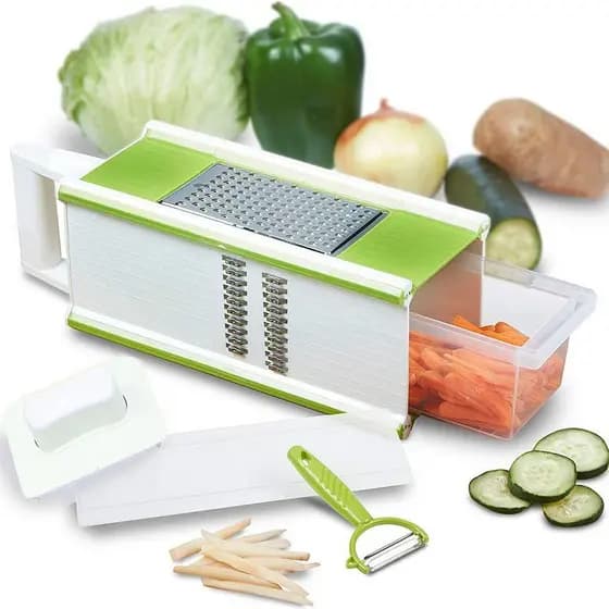 Processador Cortador 4 em 1 Ralador De Alimentos Legumes Nicer Dicer Plus