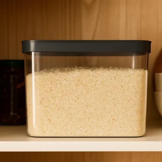 Pote Hermético Empilhável para Arroz Porta Alimentos Cozinha 4L