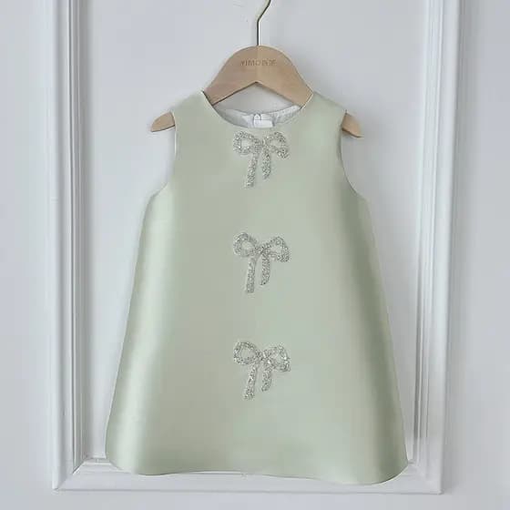 Pequeno médio crianças vestido 2026 novo estilo menina sem mangas crianças vestido de princesa anfitrião Piano competiçã