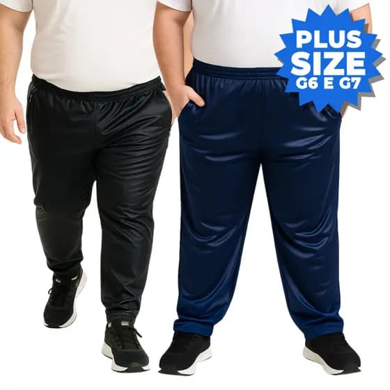 Calça Plus Size Masculina Academia G6 e G7 Confortável Tecido Resistente Treino Diário