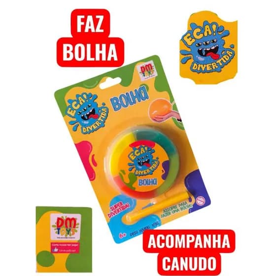 Slime Bolha Sensorial Massa Elástica Anti Stress para Crianças
