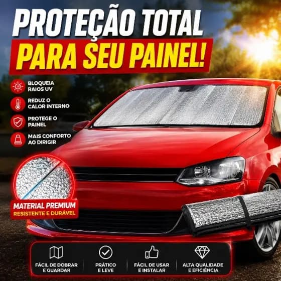Capa Protetora Para brisa Carro Anti UV Térmica Dobrável Proteção Painel Universal 130x60cm