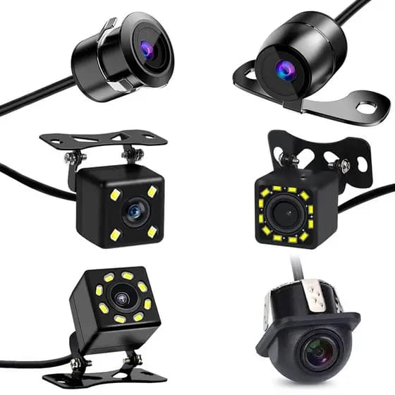 Câmera de visão traseira para carro estacionamento automático ip68 à prova d'água ccd led de backup automático170 graus