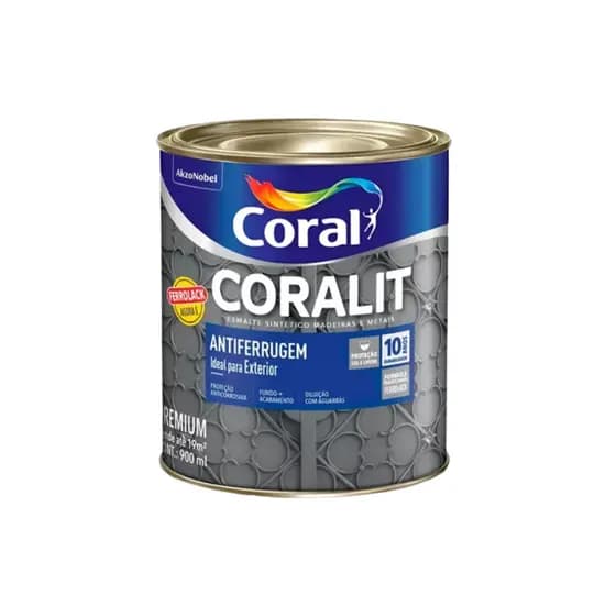 Tinta Coral Coralit Antiferrugem Brilho 900ml - Cores