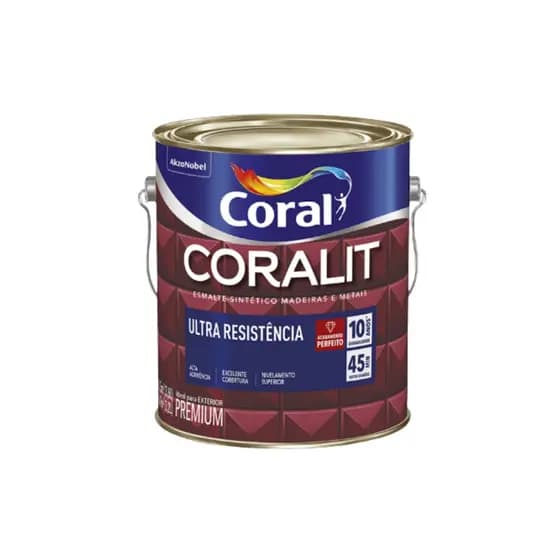 Coral Esmalte Coralit Ultraresistente Alto Brilho 3.6l Cores