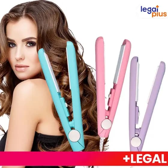 Mini Chapinha Prancha De Cabelo Portátil Com Case Transporte Bivolt Estojo
