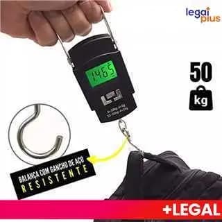 Balança Digital De Mão 50kg Portátil Precisão Bagagem Mala Grande Pesca Bolsa Viagem Camping