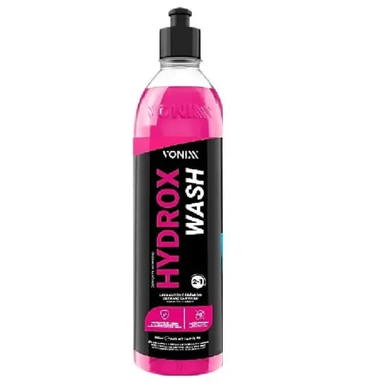 Hydrox Wash 500ml Lava Autos Cerâmico SiO2 Shampoo Automotivo com Proteção Cerâmica Brilho e Toque Liso Vonixx