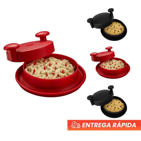KIT 4 Triturador Manual Alimentos Desfiador Legumes Carne Frango 4 Unidades