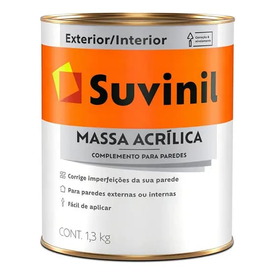 Massa Acrílica Suvinil 1,3kg