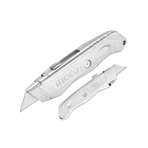 ESTILETE TRAPEZOIDAL EM ALUMÍNIO LAMINA 61MMX19MM HKNS11615 - INGCO