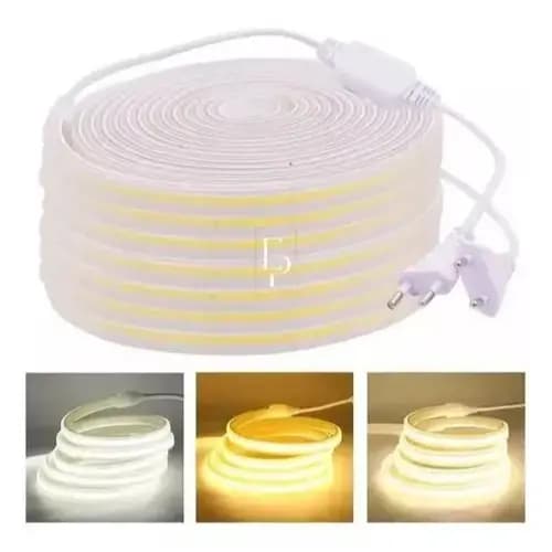 4m Mangueira Fita Led Cob 320 Leds Super Brilho + Conector