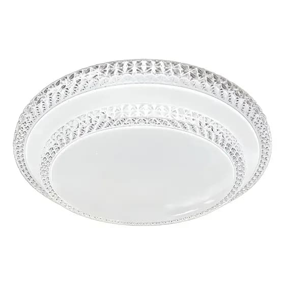 Plafon Led Sobrepor Cristal Multicor 2 Andar 60w 127/220v Redondo
