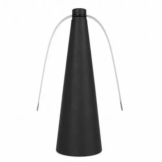 Ventilador Repelente Insetos Mesa Jantar Churrasco Sem Químico Portátil Preto 25cm